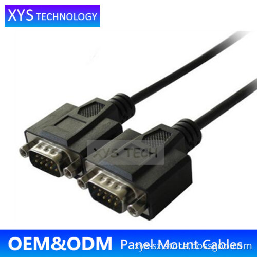 XYS TECH RS232 Male to Male Cable DB9 Panel Mount Cable/
